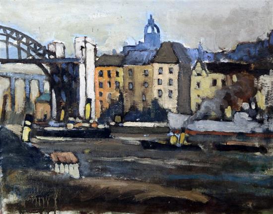 § Donald McIntyre (1923-2009) Newcastle Upon Tyne, 16 x 20in.